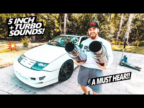 THE BEST EXHAUST!! TT Nissan 300zx Exhaust INSTALL (Full HKS Hi-Power)