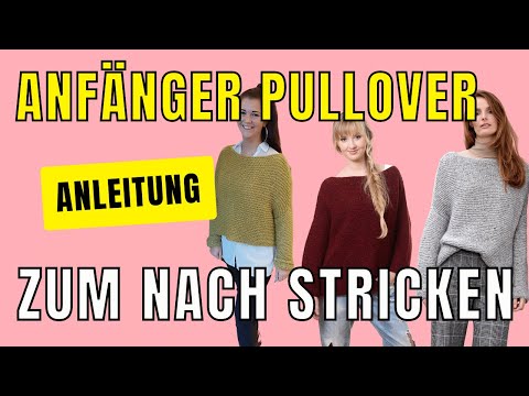 Knitting an oversized sweater (also plus sizes) - instructions