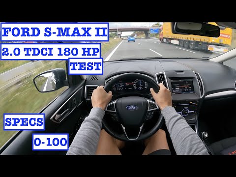 2015 Ford S MAX 2.0 TDCi 180HP | POV Test Drive | 0-100 | Interior & Exterior