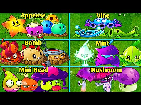 Random 6 Team Plants Battles - Which Team Will Win? - PvZ2 10.6.1 Team Plants vs Team Plants