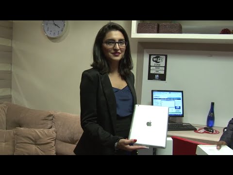 Entrega do iPad na Promoção de Aniversário do Cetecnet Concursos