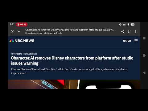 Character.ai is Removing Disney Characters!