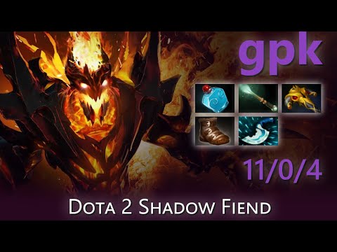 "gpk" 11/0/4 | Dota 2 Shadow Fiend highlights