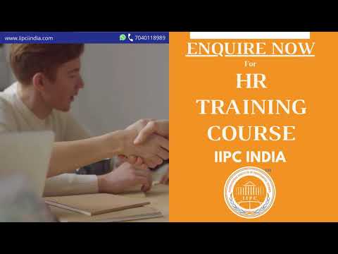 HR Training Course IIPC India | Become a Professional HR and Get Your Dream Job