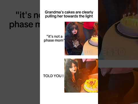 goth girl birthday meme  🍰