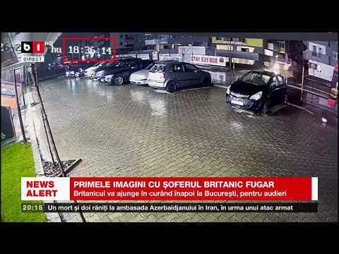 PRIMELE IMAGINI CU ȘOFERUL BRITANIC FUGAR. Știri B1 _ 27 ianuarie 2023