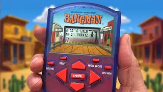 1995 HANGMAN Handheld by Milton Bradley | Word-Slingin’ Fun from the Wild West!