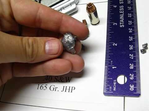 40 S\u0026W - Winchester 165 Gr. PDX-1 - Ammo Test