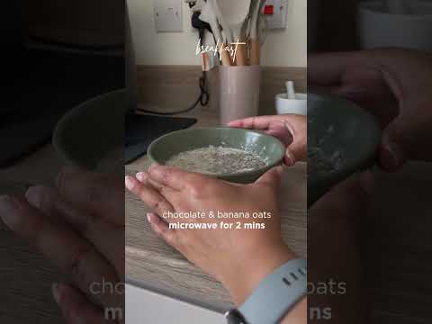 🍫Chocolate 🍌Banana Oats #everydayrecipes #breakfastrecipe  #shorts