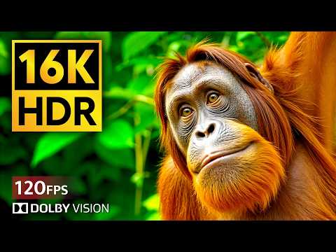 16K VIDEO ULTRA HD - WILD Animals in STUNNING Dolby Vision HDR (120 FPS)