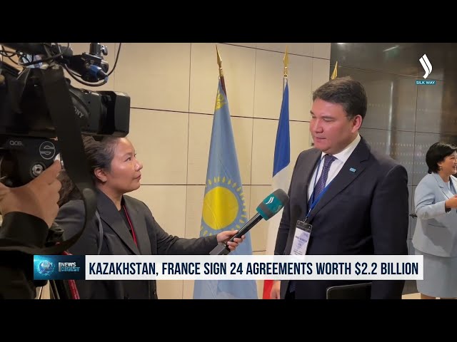 Kazakhstan, France sign 24 agreements worth $2.2 billion
