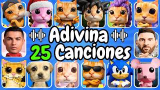 La Canción AY MI GATITO Miau Miau🤣 En Diferentes VERSIONES😺🎶Adivina 25 CANCIONES🤩Messi🤣Huntrix💜Cr7❤️
