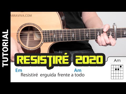 Cómo tocar "Resistiré 2020" NUEVA VERSIÓN Fácil con Acordes y Ritmo para Guitarra | Guitarraviva