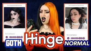 GOTH VS. NORMAL HINGE DATING EXPERIMENT 😮