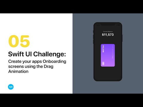 SwiftUI Challenge 05: Horizontal Scrollview and Complex Animations in SwiftUI - Part 1/3
