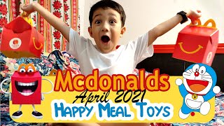 Y01 V015 | Unboxing - McDonald's April 2021 Happy Meal Toys | Doraemon