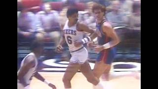 Julius Erving's Highlights vs. Detroit (1984)