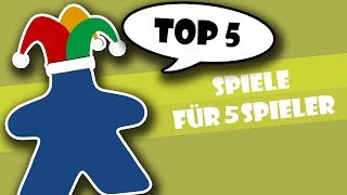Top 5 Brettspiele für 5 Spieler