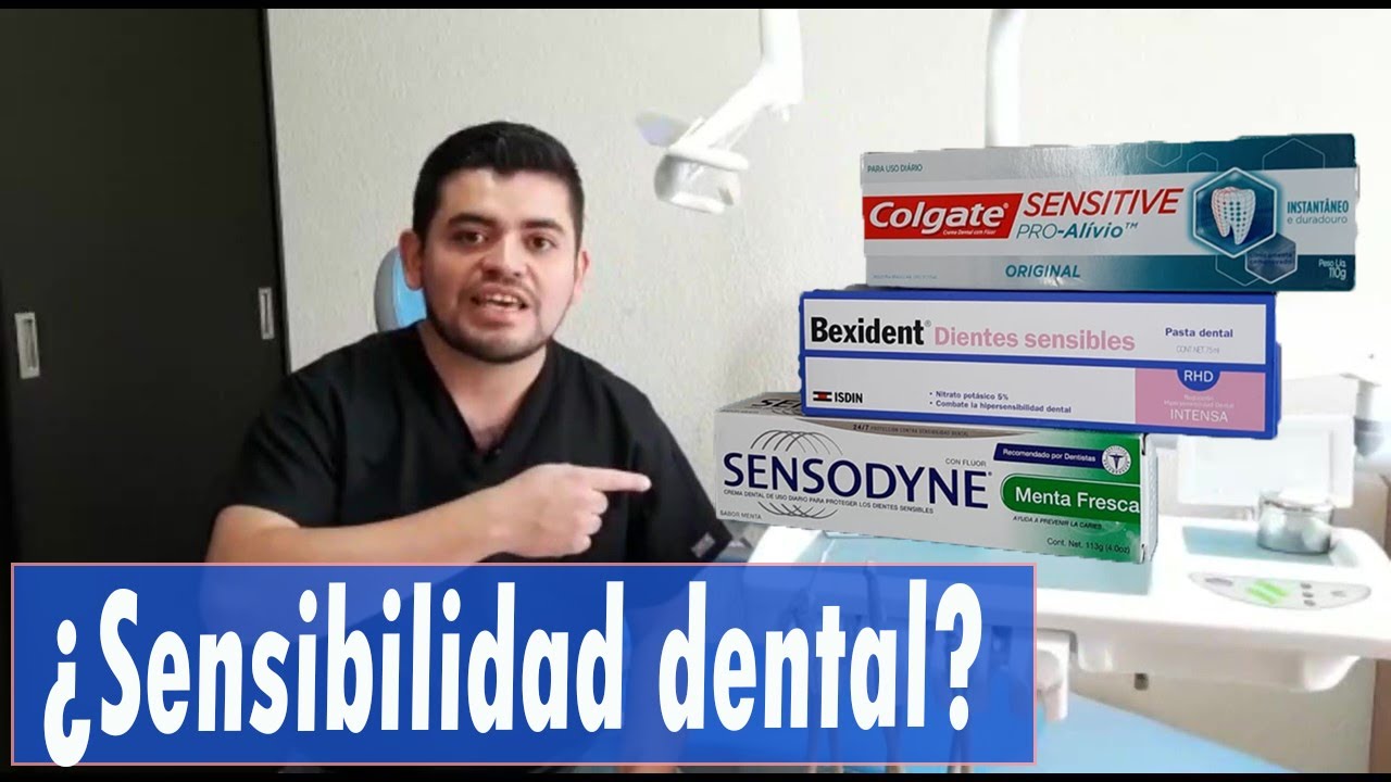 ¿Sensibilidad dental? Pasta de dientes para la sensibilidad dental.