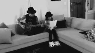 Dave Navarro and his goddaughter Lola performing Jane&#39;s Addiction song &quot;Ocean Size&quot;