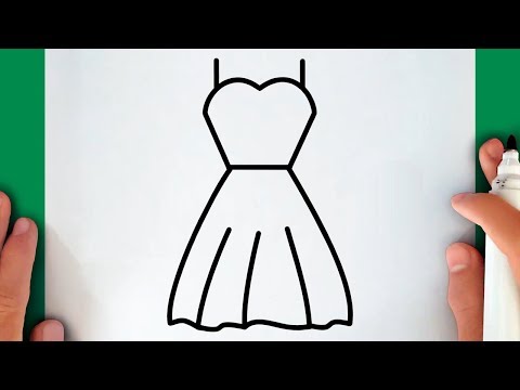 HOW TO DRAW A DRESS - YouTube