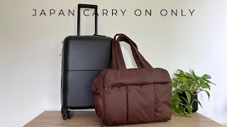 Pack With Me | Japan, Carry On Only, Sudoku Packing Method, Travel Essentials