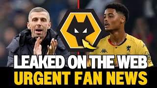 🟡⚫URGENT FAN NEWS TODAY'S LATEST ABOUT WOLVES