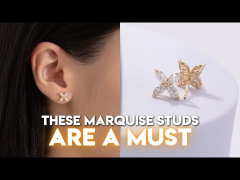 These Marquise Diamond Studs are Your New Staple Earrings