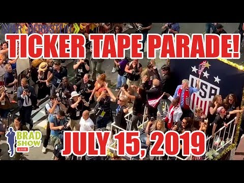 US Women's Soccer Team 2019 Ticker-Tape Parade!
