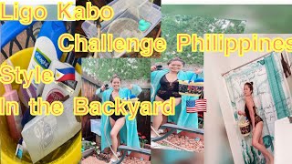 Download lagu LIGO KABO CHALLENGE |Philippines Style|🇵🇭In The Backyad|🇺🇸 mp3