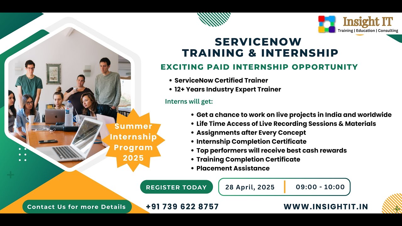 ServiceNow Training with Internship | Insight IT | ServiceNow Online Classes #servicenowtraining