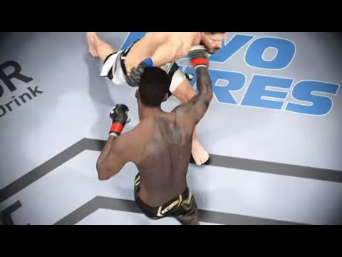 Israel Adesanya vs. Edmen Shahbazyan Full Fight (EA Sports UFC 4)