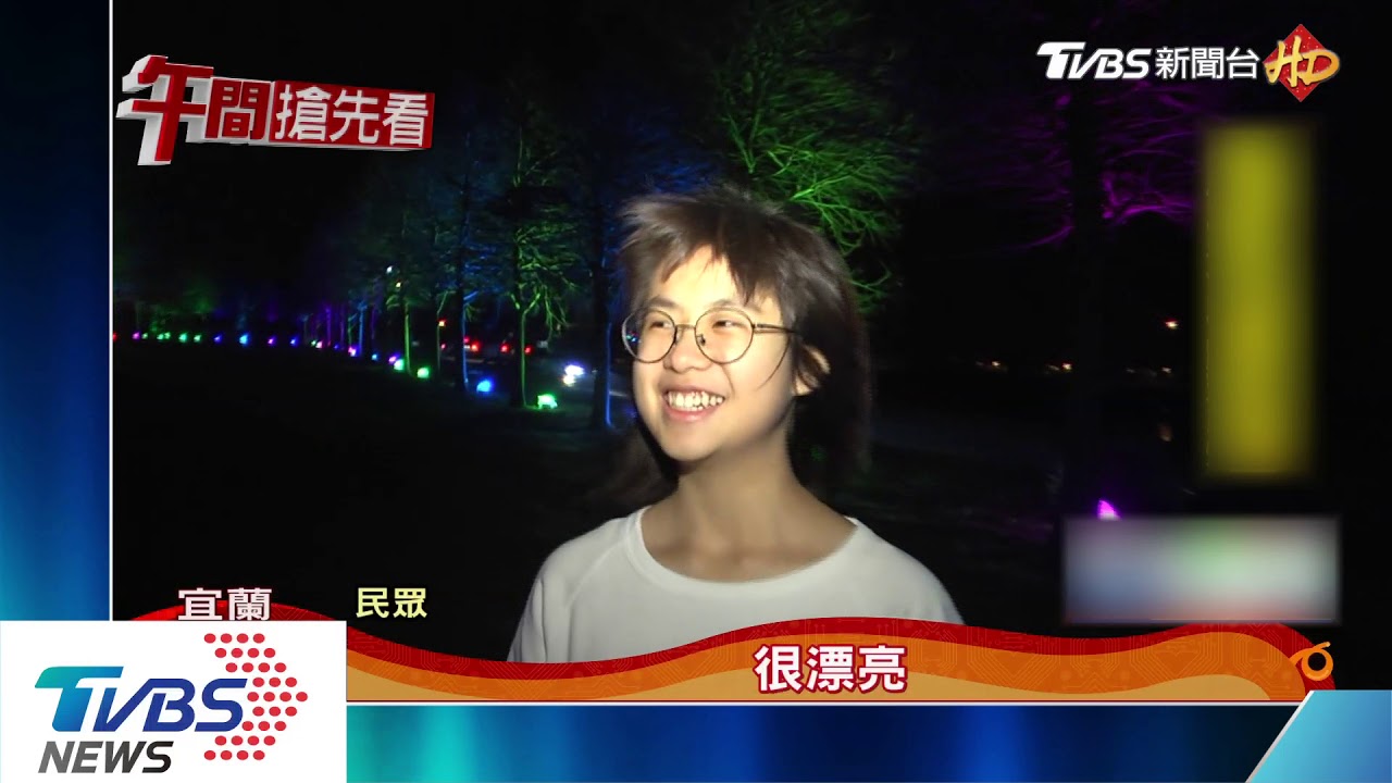 三星落羽松林 夜間燈光、音樂如童話世界