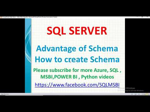 What is schema in sql | advantage of schema in sql | sql schema examples