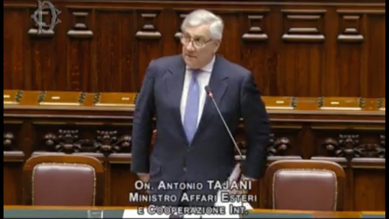IL MINISTRO DEGLI ESTERI ANTONIO TAJANI RISPONDE AL QUESTION TIME ALLA CAMERA DEI DEPUTATI