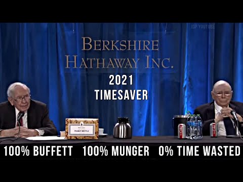 TIMESAVER EDIT 2021 Berkshire Hathaway Annual Meeting Full Q&A with Warren Buffett & Charlie Munger