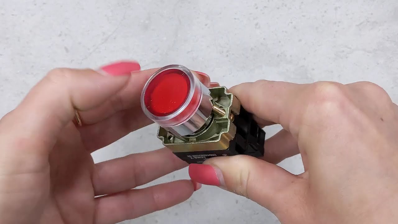 Кнопка АСКО-УКРЕМ XB2-BW3471 з підсвіткою червона A0140010022