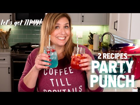 BEST Vodka Party Punch Recipes (Fruity Vodka Punch and Blue Hawaiian Punch)