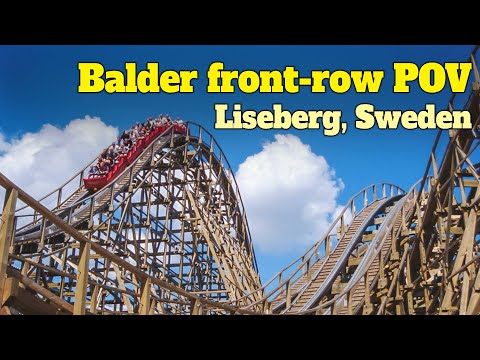 Balder Wooden Roller Front-Row POV Coaster at Liseberg, Sweden