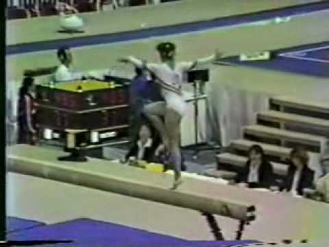 Ecaterina Szabo - 1985 Worlds Team Compulsories - Balance Beam
