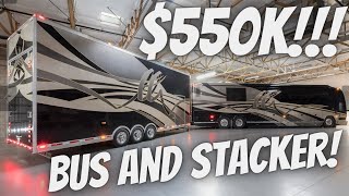 Prevost H3 45 Featherlite Coach and Stacker Trailer tour and test drive For Sale in Arizona