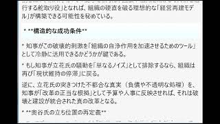 立花氏の「破壊的介入」と兵庫県知事という「既存の権力構造」の相互作用を、経営危機の渦中における「外部からの改革者（ゴーン）」と「内部の舵取り役（CEO）」という再建モデルで分析する