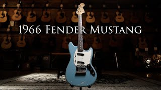 Video thumbnail for 1966 Fender Mustang Daphne Blue by Emerald City Guitars