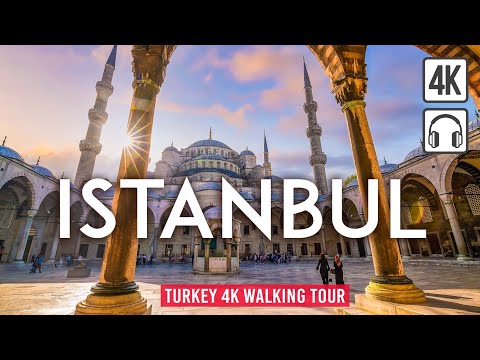 Istanbul, TURKEY 4K Walking Tour - Captions & Immersive Sound [4K Ultra HD/60fps]