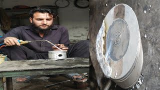 a broken piston is made useful again by welding / Welding a Broken Piston's Success Story