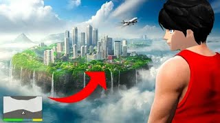 ကျနော်မိုးပေါ်ပျံနေတဲ့မြို့ကြီးကိုရှာတွေ့ခဲ့တယ်/I found Sky island in Sakura school simulator