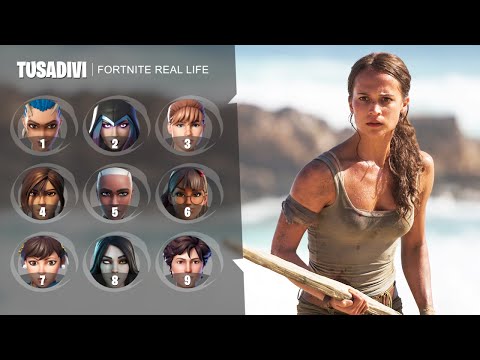 GUESS THE FORTNITE SKIN IN REAL LIFE - FORTNITE CHALLENGE | tusadivi