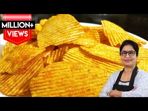 मार्केट वाले अंकल चिप्स व Lays बनाये घर पर हेल्दी व टेस्टी | Homemade Potato Chips | Aloo Chips Video