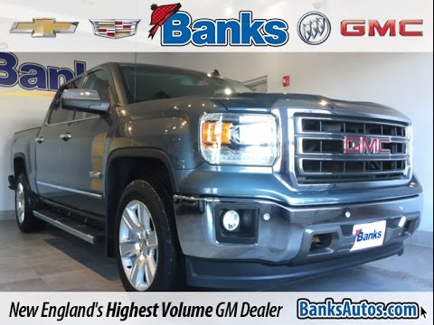 Stealth Gray 2014 GMC Sierra 1500 4WD Crew Cab SLT at Banks GMC in Concord NH