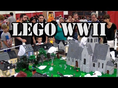 Epic LEGO WWII Sainte-Mère-Église D-Day battle